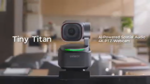OBSBOT Tiny 3 AI-Powered PTZ 4K Webcam