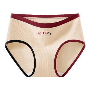 Miiow | Pure Cotton Antibacterial Womens Underwear American Triangle Panties Extended Crotch Length Mid Waist Comfortable Briefs