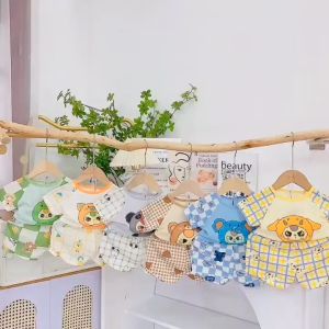 Boy Girl Clothes Sets Suits Summer Baby Toddler Short Sleeve T-shirt Kids Shorts baju baby comel Two-piece Set 5-15KG