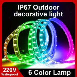 GEEK 100M Led strip lights 220V flexible Christmas lights IP67 indoor and outdoor decorative lights