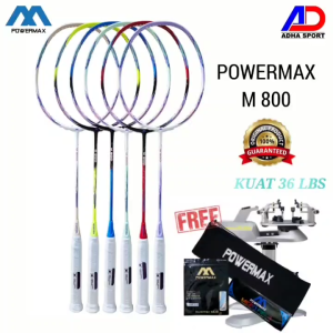 Raket Badminton Powermax M-800 / M800 Original 36 LBS Raket Bulutangkis Murah