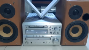 Dàn Âm Thanh Mini DENON Nội địa Nhật- Điện 100V tặng kèm cục đổi nguồnn Blutooth rời