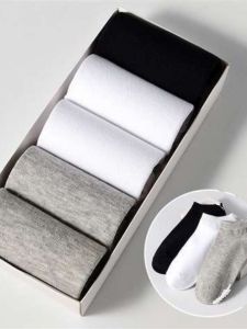 Men's Basketball Socks Summer Thin Anti-Odor Boat Socks Short Tube Breathable Sweat Absorbent Sports Socks 50 Pairs Pack