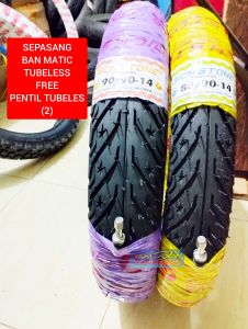 sepasang Ban Montor Matic Tubeless 80/90-14 dan 90/90-14 ban honda beat vario spacy mio spun fino xeon ban luar ring 14 ban ring 14 ban montor ring 14 ban richstone ban tubles ring 14 ban metic tubles ban 80/90-14 ban 90/90-14 ban r14 ban metric Metic