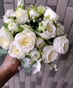 Bó Hoa Lụa Bó Hoa Sáp Cầm Tay Cô Dâu Chụp Ảnh Ngày Cưới Nhiều Màu Sắc DC-475
