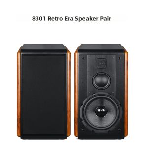 8-Inch 3-Way Bi-amp Passive Bookshelf Speakers Hi-Fi Home Living Room Sound System DIY Horn High Fidelity HIFI Wood Material