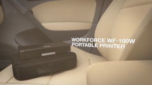 Epson WorkForce WF-100 Portable A4 Inkjet Mobile Printer Wi-Fi Direct Print Built-in Battery TR150 Officejet 250