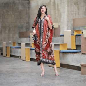 Kaftan Verany pompom premium by alesha batik busui bumil