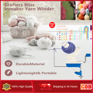 ⭐️【Local warehouse+COD】⭐Yarn Winder Pink Wool Winder for knitting Hand Operated The Helper for Knitting Enthusiast