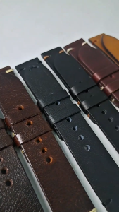 Tali jam tangan kulit asli 100% strap kulit untuk pria wanita ukuran 18mm 20mm 22mm 24mm