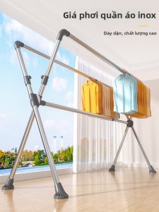 SHUHONG | Indoor Outdoor Foldable Telescopic Stainless Steel Clothes Drying Rack