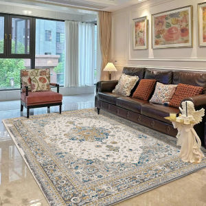 Retro American Style Carpet Nordic Pink Bedroom Bedside Rug Living Room French Ethnic Style High End Luxury Coffee Table Mat