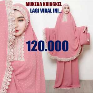 Mukena Crinkle Uragiri: Mukena Katun Motif Crinkle untuk Kegiatan Luar Ruang