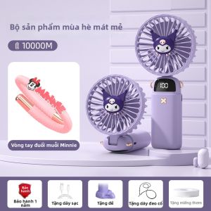 Difini | Quạt Cầm Tay Tiện Lợi Dùng Trên Bàn Làm Mát Êm cho Học Sinh và Trẻ Em