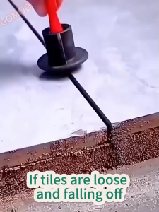 GOMOO Repair Glue Tile 700ml Floor Tile Adhesive Needle-shaped Design Fast Curing Strong Penetration Deep Repair Tile Glue