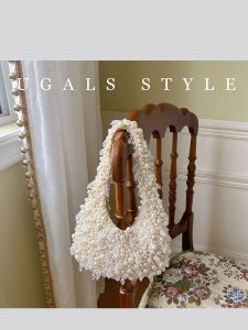 กระเป๋าถือทรงสี่เหลี่ยมยาวสไตล์จีนใหม่ UGALS ทำจากหยก ขนาดใหญ่ กระเป๋าสะพายข้างสำหรับงานเลี้ยง กระเป๋าถือแบบมีซิป วัสดุผ้าฝ้ายโพลีเอสเตอร์