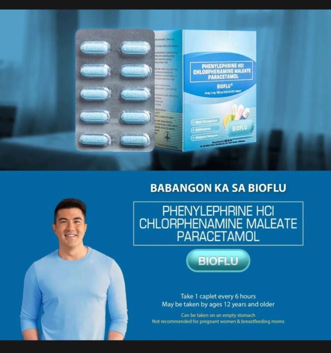 Unilab Bioflu Paracetamol 500mg Sulit Flu Relief In 1 Solution (1box ...