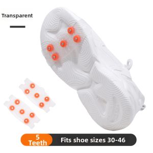 Ice Claw Antiskid Shoe Claw Shoe Cover Ice Catch Snow Antiskid Shoe Spike Fall and Winter Handy Gadget Hiking Outdoor Ice Kids Transparent