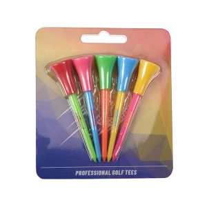 kaiersn | Kaiersn Premium Mixed Color Golf Tees 83mm Gói 5 Chiếc Đầu Gậy Bằng Nhựa PVC Bền Bỉ Nâng Cao Trải Nghiệm Chơi Gôn Của Bạn