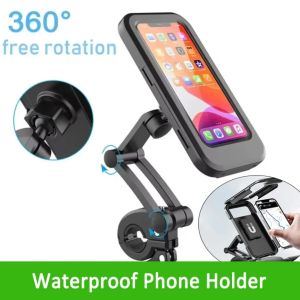 Universal Bike GPS 360° Swivel Adjustable Motorcycle Phone Holder Waterproof Bicycle Mobile Phone Holder Support Tools Amagi
