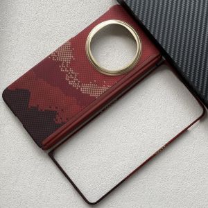 Oppo Findn5 Carbon Fiber Phone Case Ultra-Thin Anti-Fall Foldable Screen Business Style Kevlar Material Slip-Resistant Back Cover