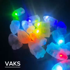 Combo 3 cái Đèn LED viên đạn nhựa đục nhiều màu dùng pin- Trang trí tiệc tùng đèn trung thubong bóng