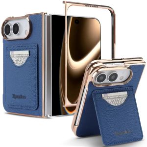 Ốp Điện Thoại iPhone Cao Cấp Mạ Mờ Chống Sốc Tích Hợp Khe Đựng Thẻ Kèm Miếng Dán Bảo Vệ Màn Hình TPU