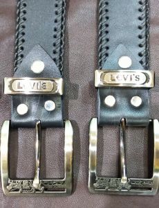 Sabuk kulit pria ikat pinggang sulam kulit