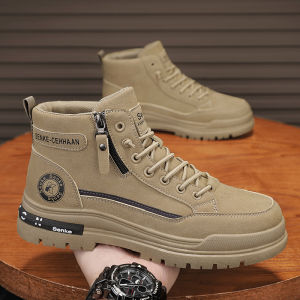 Mens Waterproof Anti-slip Work Boots Outdoor Climbing Sports Casual Workwear Martin Shoes Autumn Construction Labor Protection