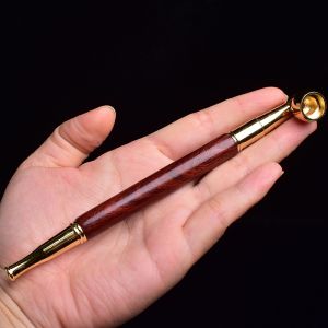 Yellow Rosewood One-Piece Cigarette Pot Handmade Creative Gift Washable Filter Element Brass Dry Bag Pot Old-Fashioned Bucket