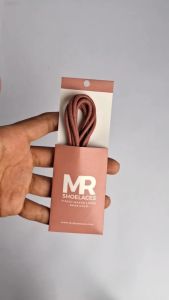 MR Shoelaces RD44 Rose Gold Tali Sepatu Lilin 2-3mm Bulat Round 50cm-150cm (Waxed Laces) - Premium Shoelace
