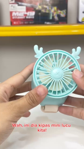 Mainan Anak CUTE FAWN WATCH FAN TGS-123 Mainan Jam Tangan Kipas Angin Fan Watch Portable Mainan Anak Perempuan - Mainan Anak Laki Laki
