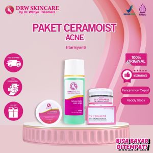 Drw Skincare paket ceramoist acne pencerah kulit