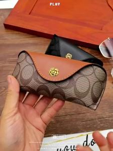 Camellia Pattern Sunglasses Case Portable Belt Loop Eyeglasses Pouch Men Women Shockproof Glasses Storage Bag