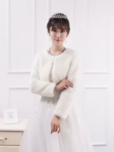 Autumn Winter Short Thickened Faux Fur Shawl Wedding Dress Outerwear Korean Style Youth And Middle-aged Womens Cheongsam Ceremony Coat