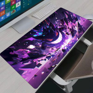 Bandai | Mousepad Gamer Large Gengar Anime Gaming Mouse Pad LockEdge Computer Keyboard Table Desk Mat P-Pokemon Purple Playmat