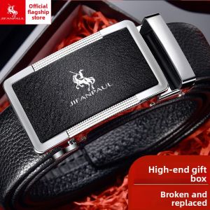 Trendy Leather Belt with Automatic Buckle