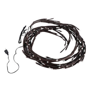 【Chinatera】USB Powered Tree Vine Light 8 Modes Rattan Tree Decorative Light with Remote Control for Wedding Party Christmas Decor