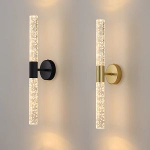 Seville Nordic Bubbles Crystal Rod LED Wall Lamp Bedroom Bedside Living Room Wall Light Aisle Interior Home decoration AC85-265V