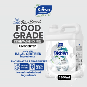 Keeva Organic Hypoallergenic Dishwashing Liquid - Fragrance-Free Eco-Friendly Family-Safe Cleaning Agent