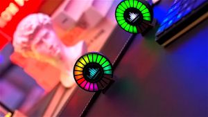Car Voice Control Synchronous Rhythm RGB LED Light Music Ambient with Aro