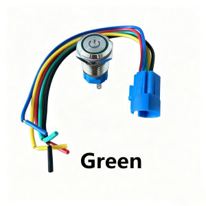 1set 16mm 12-24V/220V LED Metal Button Switch Light Self-Lock/Momentary reset Button