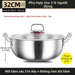 RONGCHUAN | Chảo Đáy Tròn Không Phủ