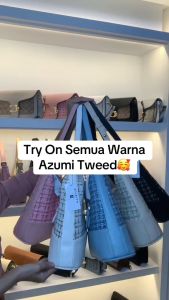 Tas Selempang Bahan Tweed & Kanvas Premium - Tas Wanita Trendy COA.HH Azumi