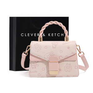 Pink Floral Embossed Handbag Womens Crossbody Shoulder Bag Elegant Fashion Small Square Bag Sweet Cool Style Magnetic Buckle