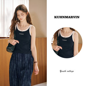 KUHNMARVIN | Ao Măng Tô Màu Hoa Văn Mỹ Cổ Điển Thời Trang Ôm Sát