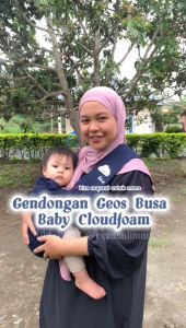 Baby Cloudfoam Gendongan Bayi GEOS BUSA Plus Pouch Cotton Combed Premium