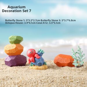 YIJINGYUAN | Decorative Colorful Stones Aquarium Hiding House