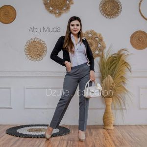 Celana kerja kantor wanita model terbaru pinggang full karet celana formal kerja wanita celana kerja perempuan size S M L XL XXL 3XL 4XL 5XL