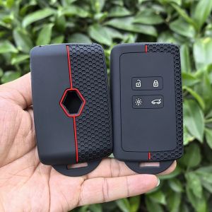 For Renault Koleos Kadjar Captur Megane Talisman Espace Clio Zoe Scenic 4 Arkana Dacia Sandero Silicone Car Key Case Cover